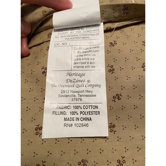 2 Pillow Shams From The Smokey Mountains Quilted 21 x 27 inches  #1277 - Picture 5 of 6